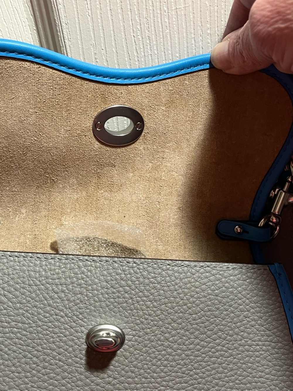 Coach Coachtopia Wavy Double Pouch Crossbody NWT Washed Steel Blue - Picture 3 of 16